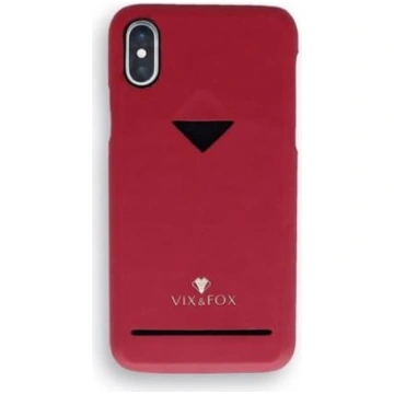 Vixfox Card Slot Back Shell for Iphone X/XS ruby r