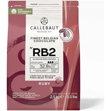 Callebaut Ruby RB2 – 2,5 kg (1 iepakojums) Aploksn