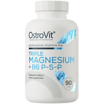 OstroVit Triple Magnesium + B6 P-5-P 90gab