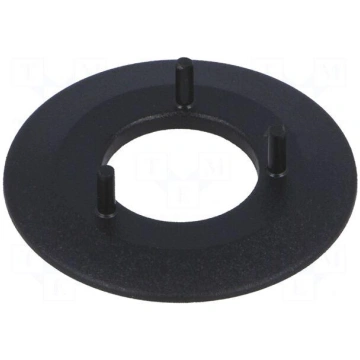 Collar with pointer | ABS | black | push-in | Poin
