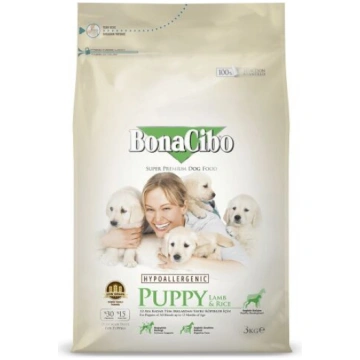 Sausā suņu barība BonaCibo Hypoallergenic Puppy, j