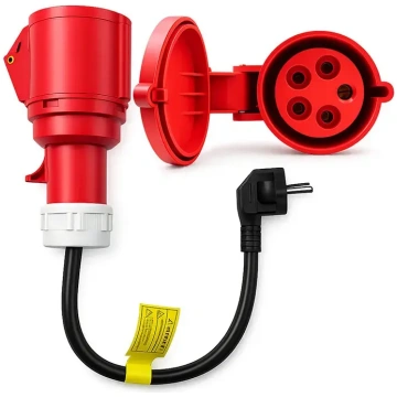 Qoltec Power Adapter | CEE 32A 5P 400V socket to S