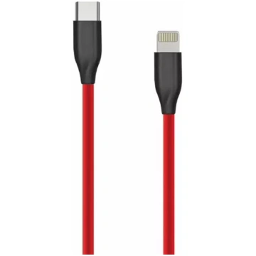 Silikona kabelis USB Type-C uz Lightning 2 m, extr