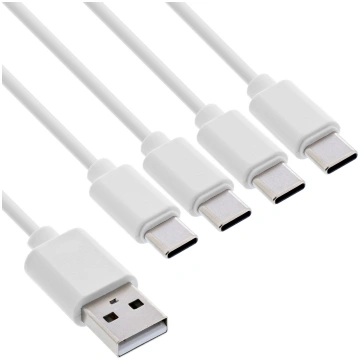 Kabel USB InLine USB 4in1 Y-Ladekabel 1x wtyczka U