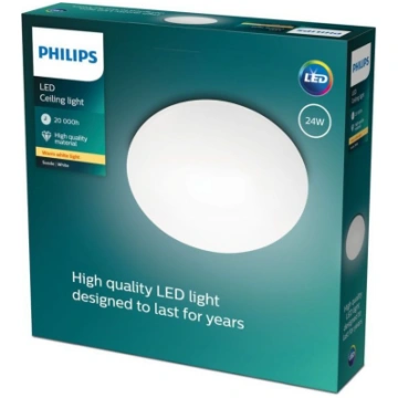 PHILIPS Suede griestu lampa balta 2700K 4x5W 87186
