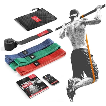 Fitnesa josla uzvilkt pretestības joslu, pull-up a