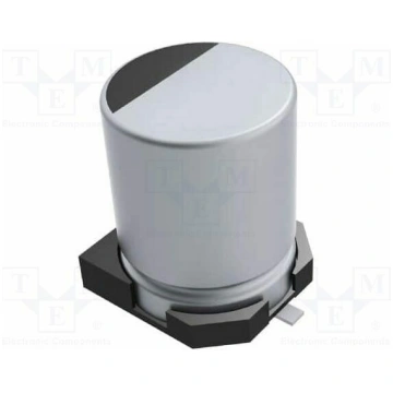 Capacitor: electrolytic; 4.7uF; 50VDC; 5x5.4mm; ±2