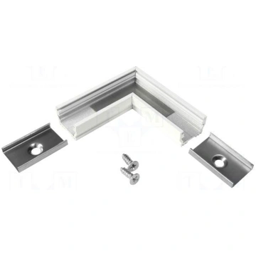 Connector 90° | white | aluminium | UNI12 TOPMET A