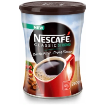 Šķīstošā kafija NESCAFE CLASSIC Strong, metāla bun