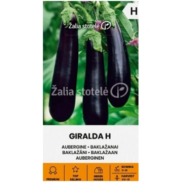 Baklažāni GIRALDA H 0.1 g Žalia stotelė 07/2029 at