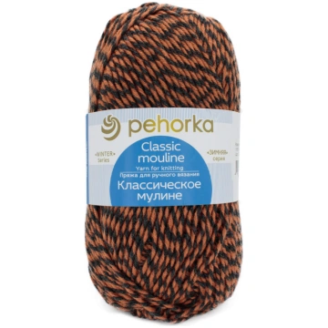 Classic mouline zelts / antracīts 1167, 100g Pehor