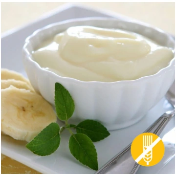 Dessert iperproteico all’aroma di banana senza glu