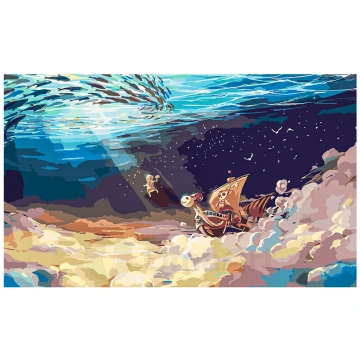 Gleznošanas komplekts pēc numuriem One Piece Going