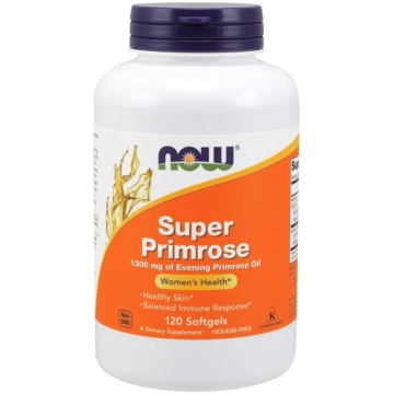 NOW Foods Super Primrose, 1300 mg - 120 kapsulas
