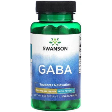 Swanson GABA, 500 mg - 100 kapsulas
