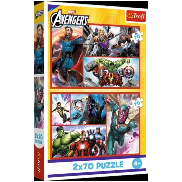 TREFL AVENGERS Pužļu komplekts, 2x70 gab