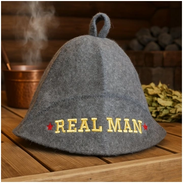 Pirts cepure Real Man pirtij un saunai