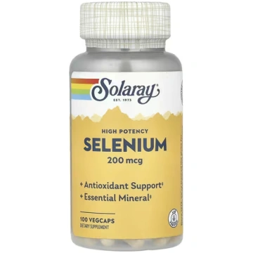 Solaray, High Potency Selenium, 200 mcg, 100 VegCa