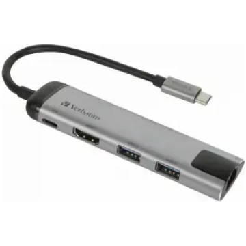 Verbatim USB-C daudzportu centrmezgls