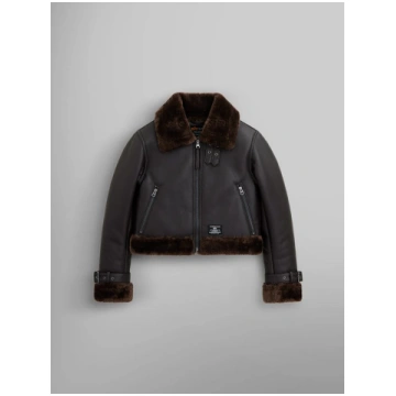 RAF B3 MOD BOMBER JACKET W - CHOCOLATE / S
