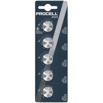 Procell ® CR2025 baterijas 3V Duracell Procell lit