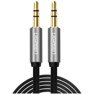 Audio AUX kabelis 3,5 mm, 2m, UGREEN AV119, melns,