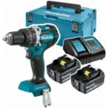 Makita DHP484RTJ - blue / black - MAKPAC, 2x Li-Io