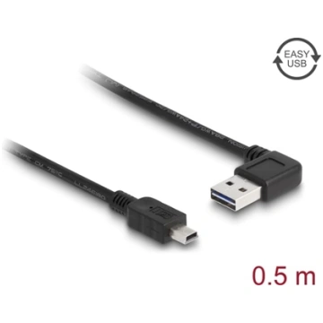 Delock Cable EASY-USB 2.0 Type-A male angled left 