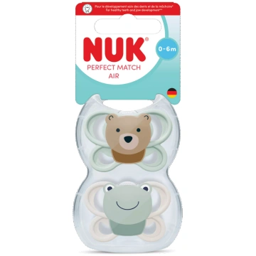 NUK Perfect Match Air (0-6 m) māneklītis, 2 gab