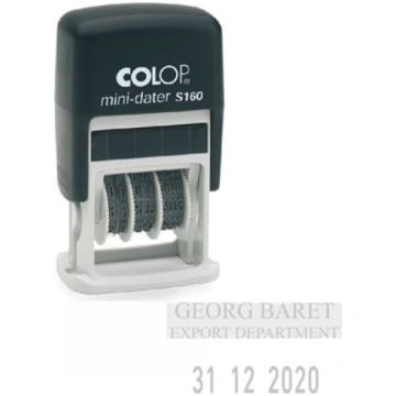 Zīmogs COLOP Datumu numerators S160 Mini-Dater 03(