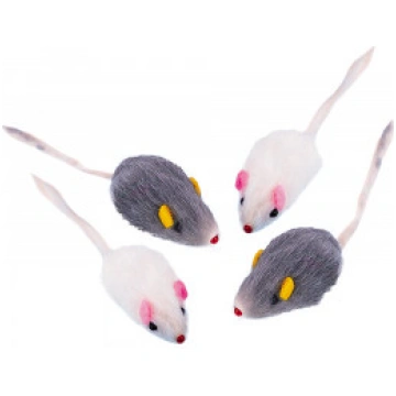 NOBBY Plush Mouse Short Hair - rotaļlieta kaķiem -