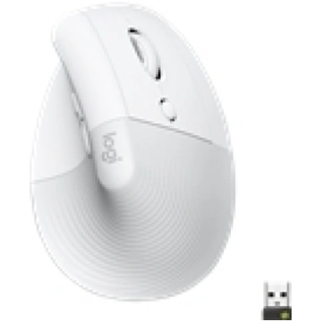 Bezvadu datorpele Logitech LIFT, ergonomic, Balta,