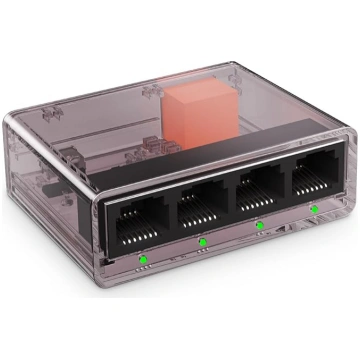 Gigabit Ethernet sadalītājs no 1 līdz 4 pieslēgvie