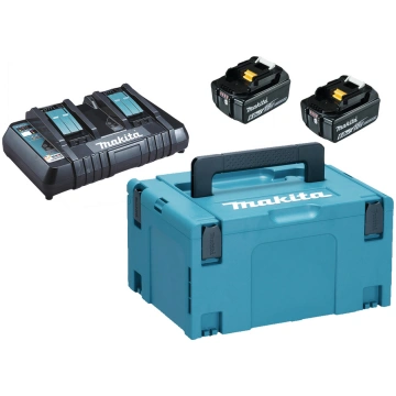 Lādēšanas komplekts MAKITA MAKPAC 18V, 2x6.0Ah, 2X
