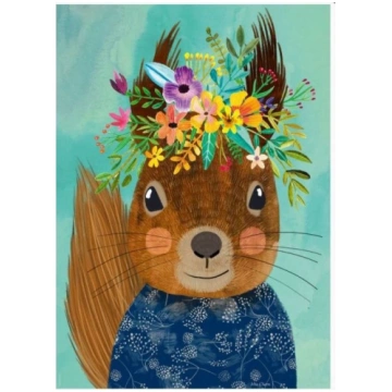 Heye Puzzle 1000 el. Floral Friends, Wiewiórka, Mi