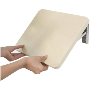 Solid Wood Wall Mounted Folding Table with Floatin