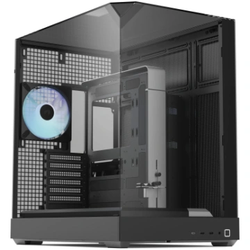 V2 , Tower-Gehäuse schwarz, Tempered Glass x 3 | A