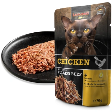 LEONARDO CHICKEN WITH EXTRA PULLED BEEF 70G - MITR
