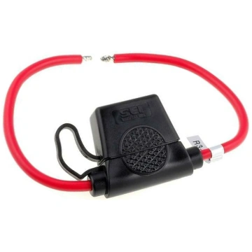 Fuse holder; 19mm; 30A; on cable; Leads: cables; C