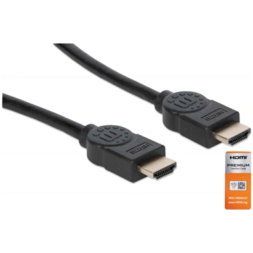 Manhattan HDMI Cable with Ethernet, 4K@60Hz (Premi