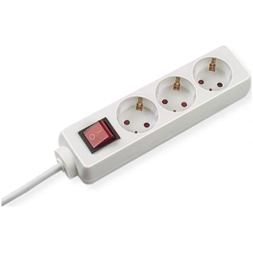 Bachmann SELLY socket strip 3x earthing contact, s