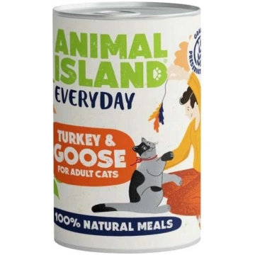 Mitrā kaķu barība Animal Island Everyday Turkey & 