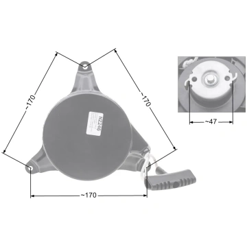Starteris NAC WR65704A; MTD Torx Thorx kosiarki ma