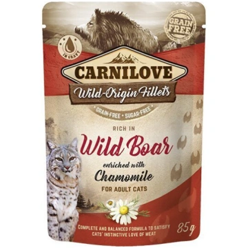 Carnilove Wild Boar Chamomile 85g Kaķiem