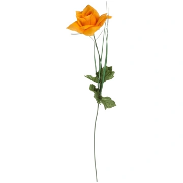 Mākslīgie ziedi, roze, oranža krās., 60 cm