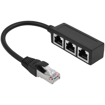 Ethernet Splitter 1 zu 3, Ethernet kabeļu sadalītā