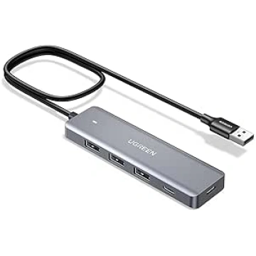 UGREEN USB Hub 4 Ports, C & 3A Multiport Adapter, 