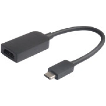MicroConnect USB — C-HDMI plāns adapteris. melns [