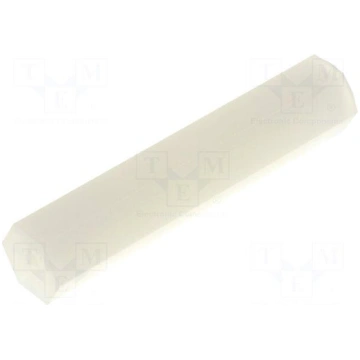 Screwed spacer sleeve | hexagonal | polyamide | M2
