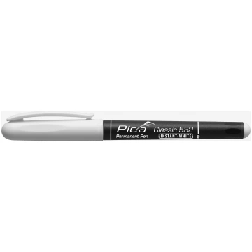 Pica Permanent Marker INSTANT white Bullet Tip 1-2